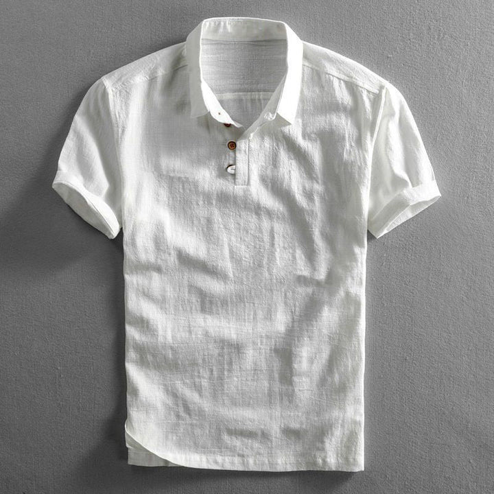 Ice | Men's Linen-Cotton Polo Shirt