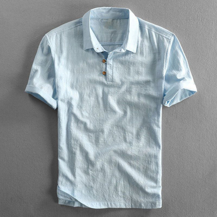 Ice | Men's Linen-Cotton Polo Shirt