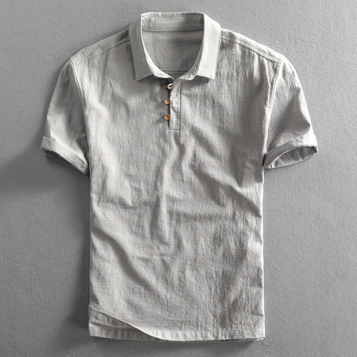 Ice | Men's Linen-Cotton Polo Shirt
