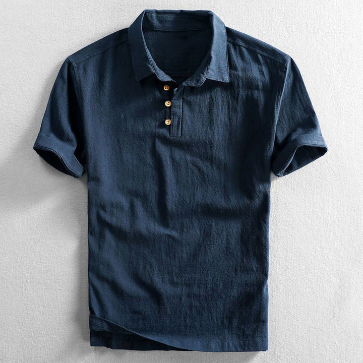 Ice | Men's Linen-Cotton Polo Shirt