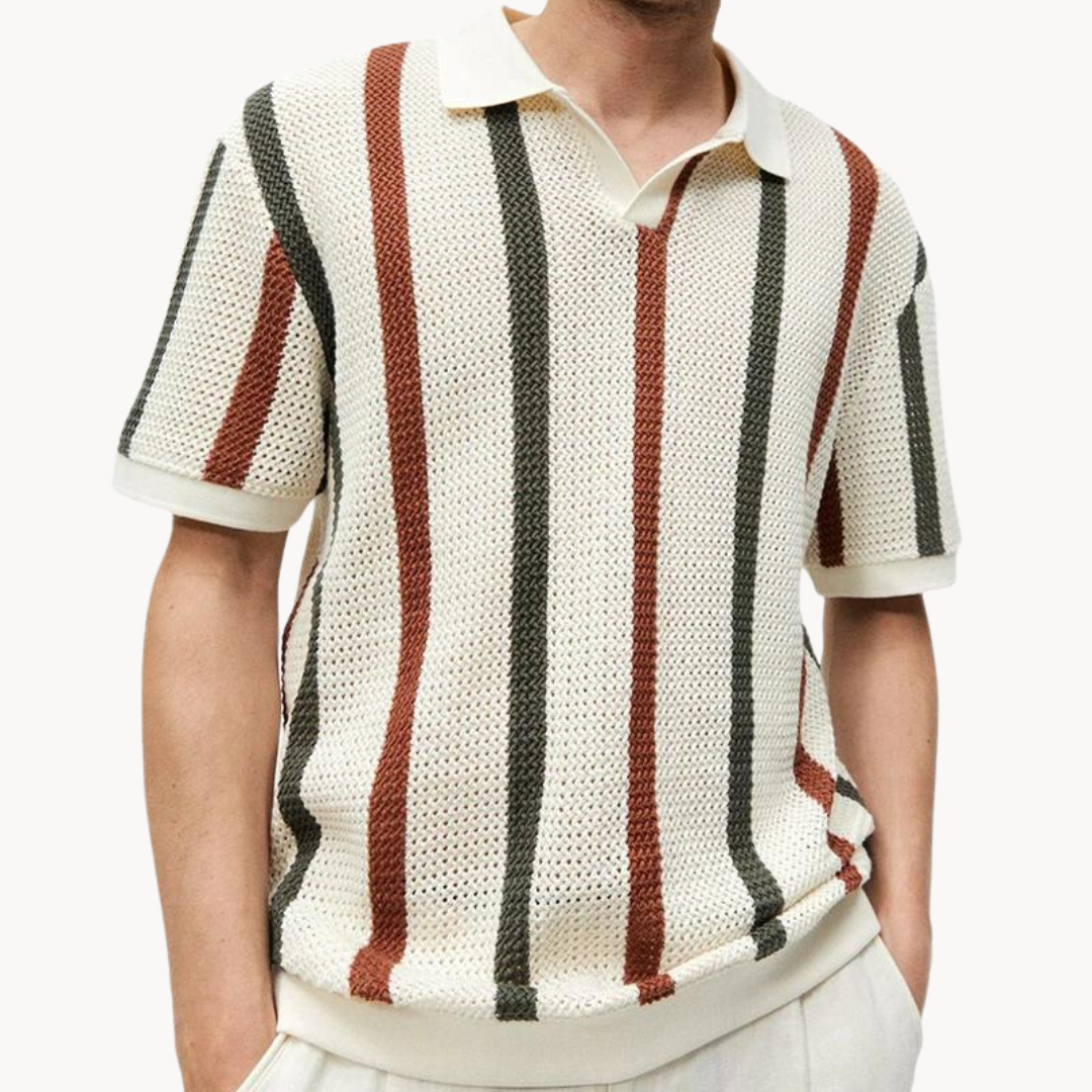 Miles | Men's Textured Knit Polo
