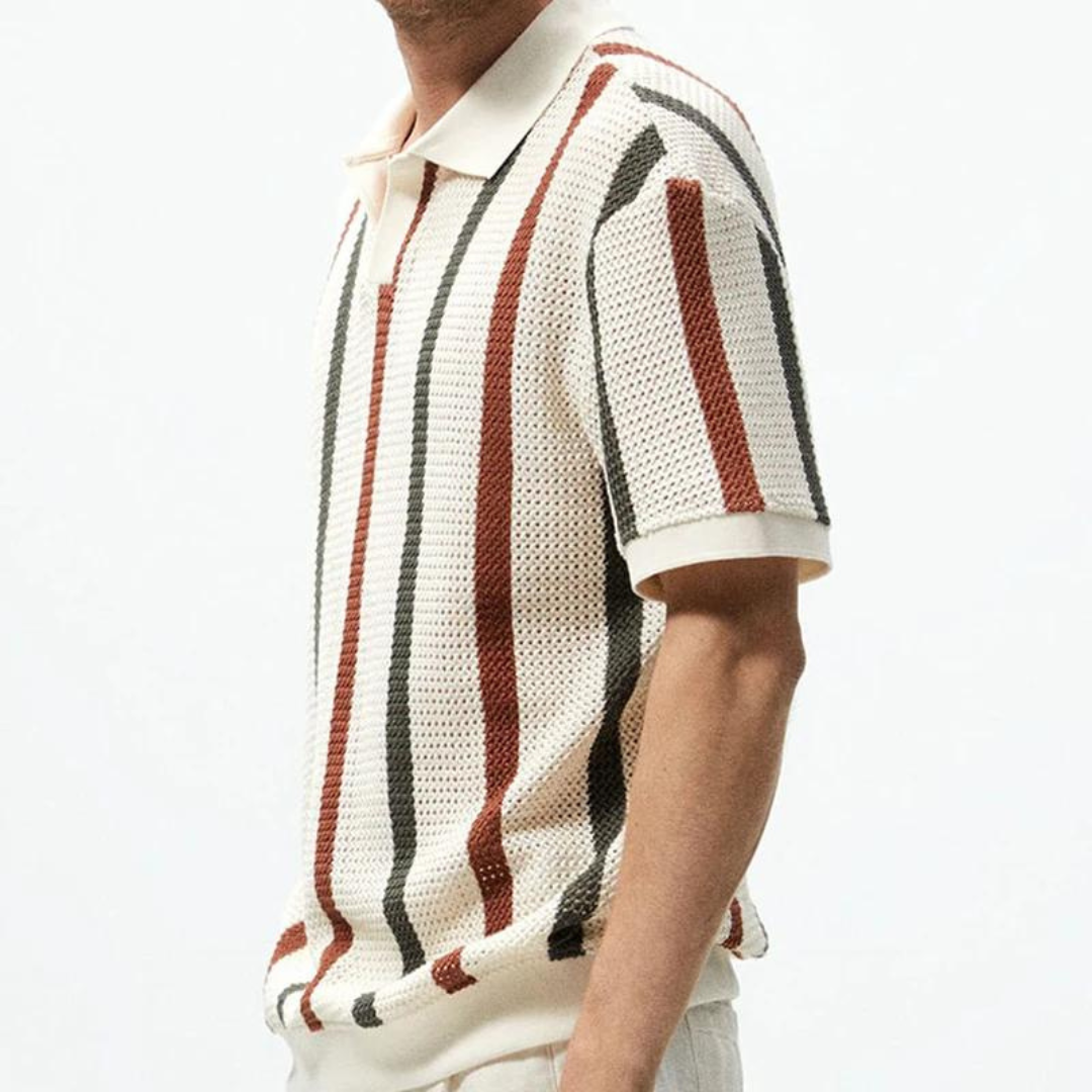Miles | Men's Textured Knit Polo