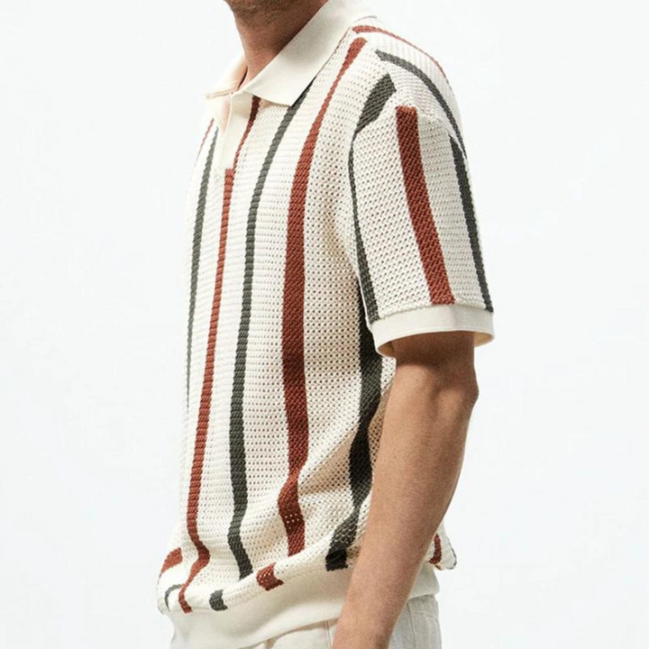 Miles | Men's Textured Knit Polo