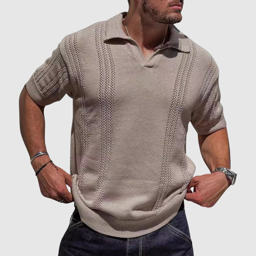 Elias | Men's Textured Summer Polo