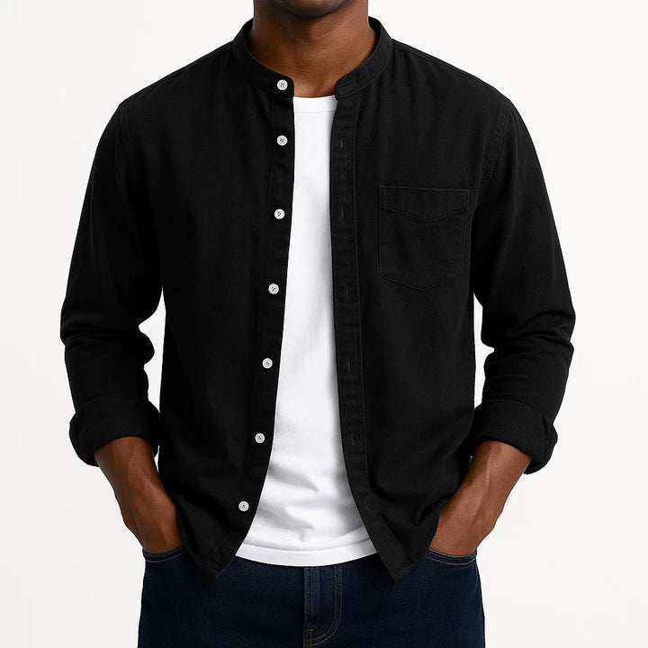 Theo | Men's Laid-Back Mao Shirt