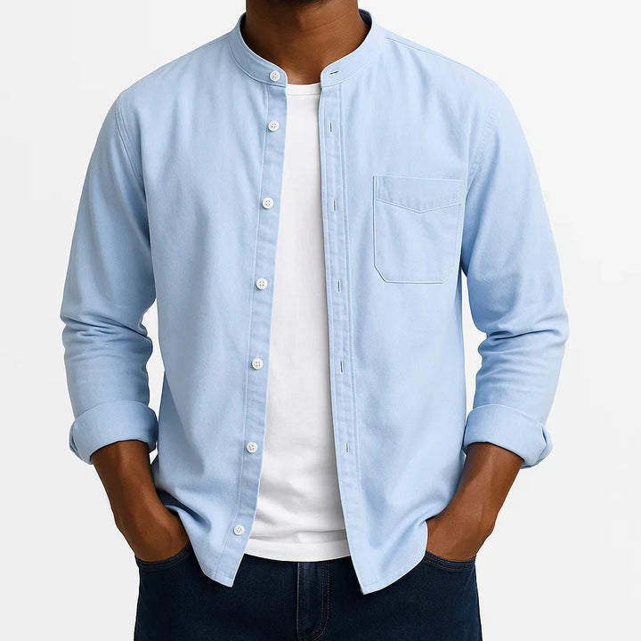 Theo | Men's Laid-Back Mao Shirt