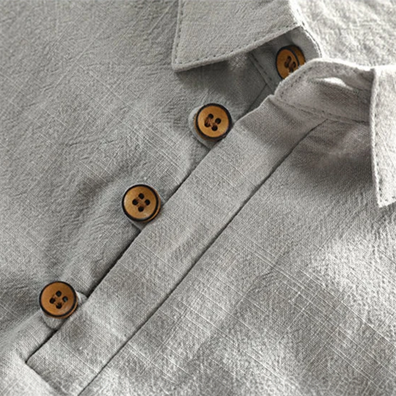 Ice | Men's Linen-Cotton Polo Shirt
