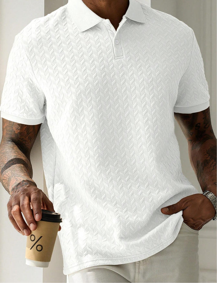 Nick | Men's Textured Knit Polo