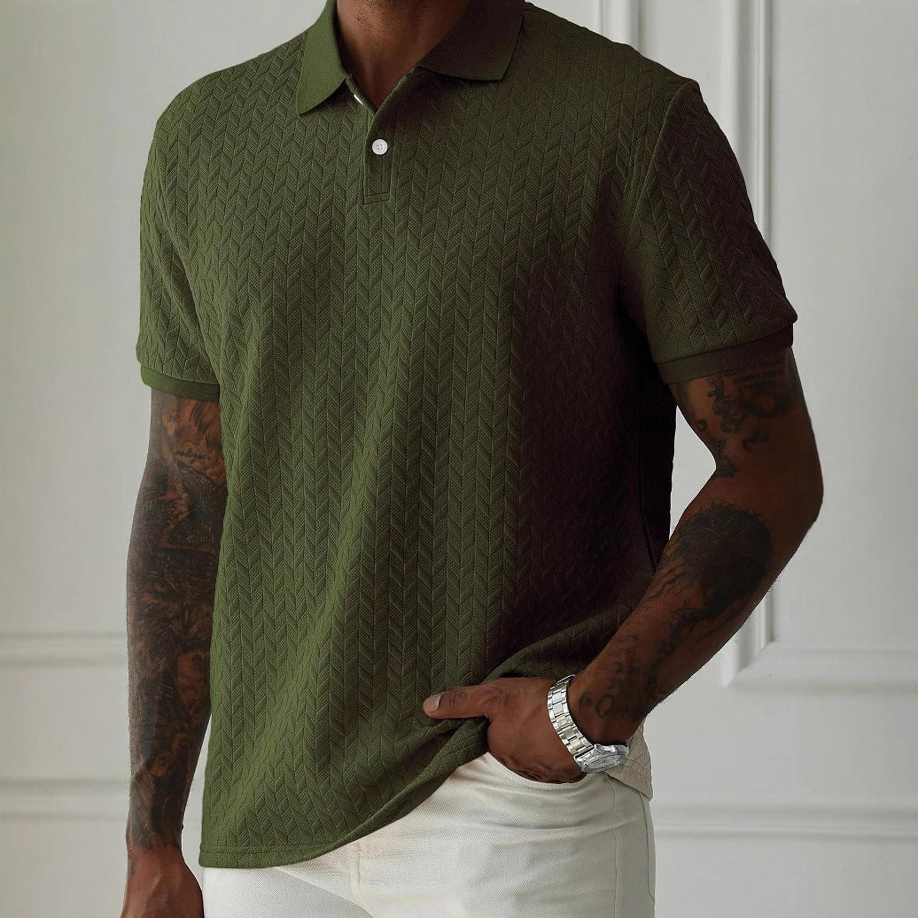Nick | Men's Textured Knit Polo