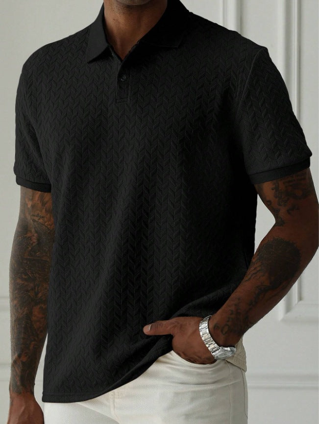 Nick | Men's Textured Knit Polo