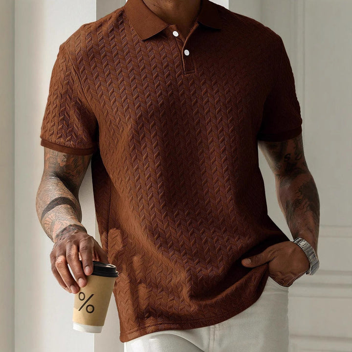 Nick | Men's Textured Knit Polo
