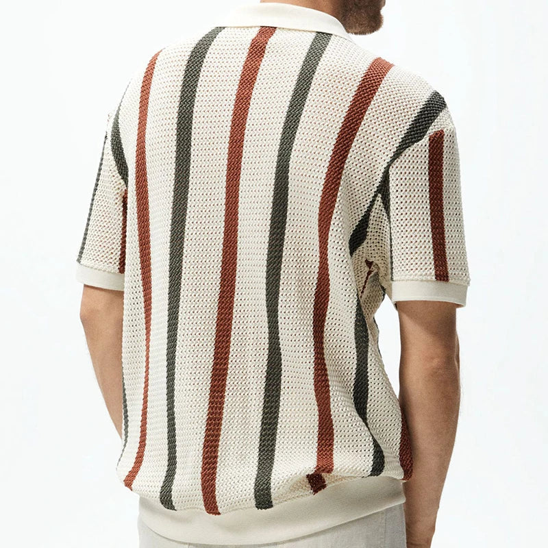 Miles | Men's Textured Knit Polo