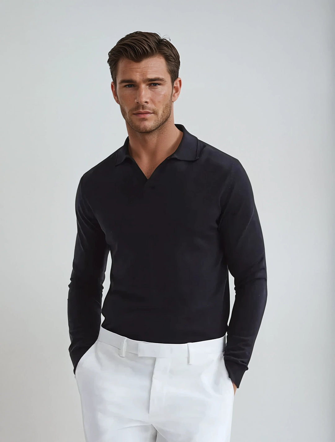Liam | Men's Long Sleeve Polo