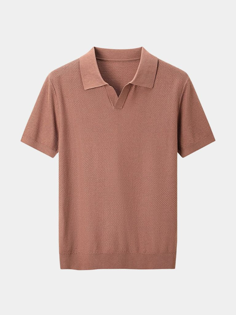 Harvey | Men's Deep Brown Polo Shirt