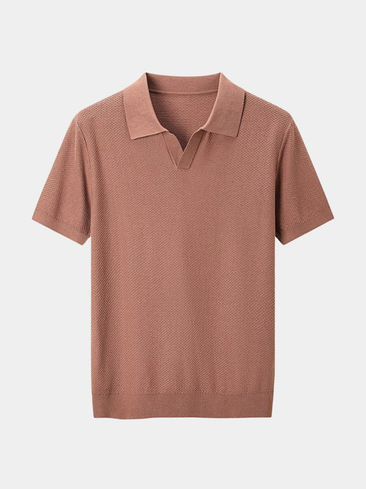 Harvey | Men's Deep Brown Polo Shirt