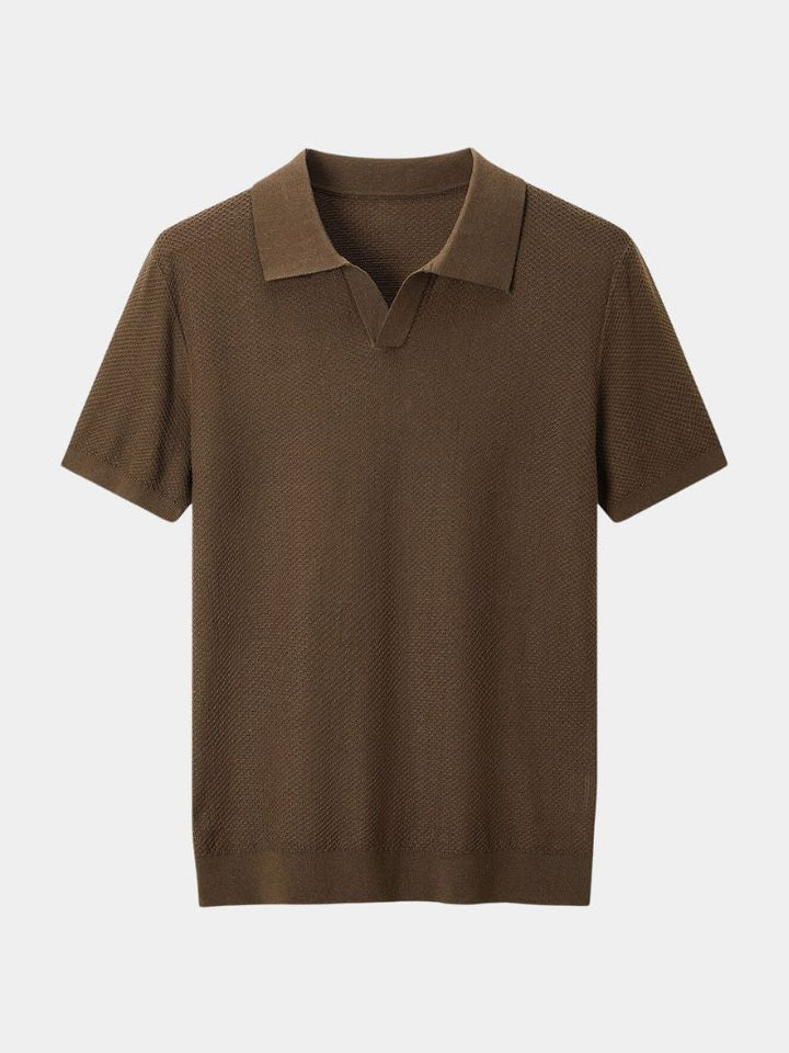 Harvey | Men's Deep Brown Polo Shirt