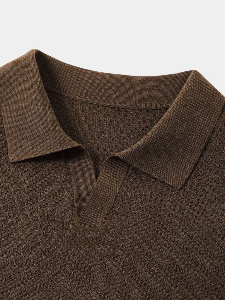 Harvey | Men's Deep Brown Polo Shirt