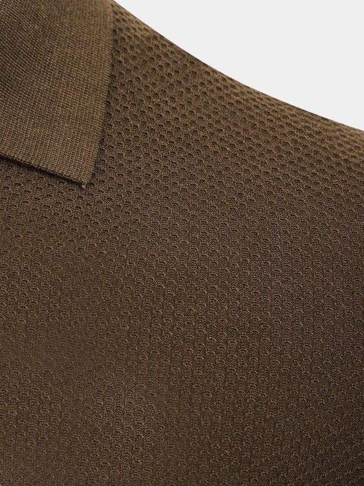 Harvey | Men's Deep Brown Polo Shirt