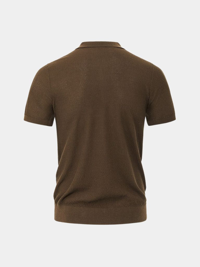 Harvey | Men's Deep Brown Polo Shirt