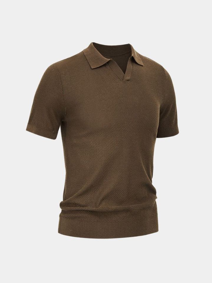 Harvey | Men's Deep Brown Polo Shirt