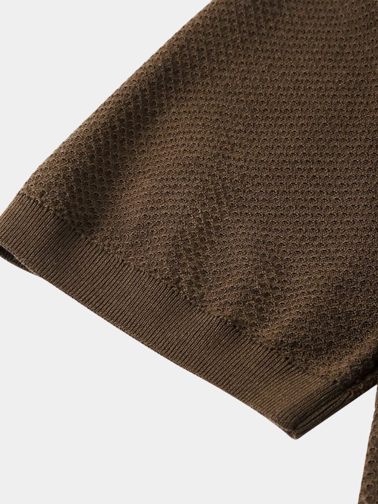 Harvey | Men's Deep Brown Polo Shirt