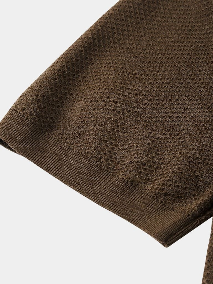 Harvey | Men's Deep Brown Polo Shirt