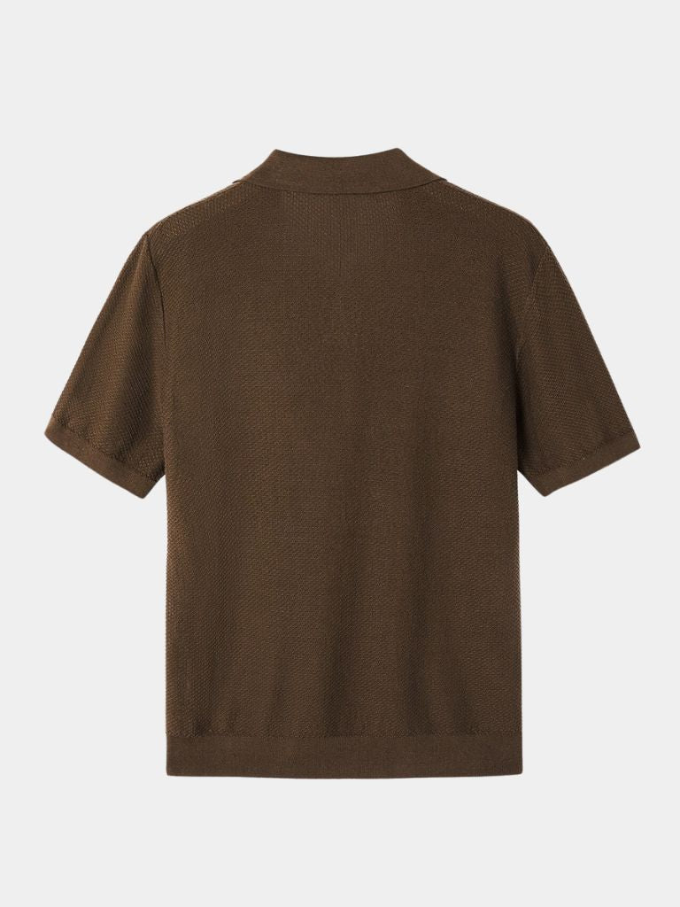 Harvey | Men's Deep Brown Polo Shirt
