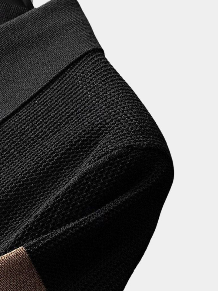 Callum | Caramel Textured Polo Shirt