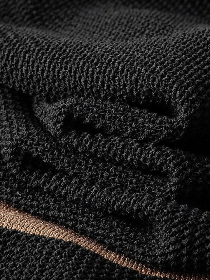 Callum | Caramel Textured Polo Shirt