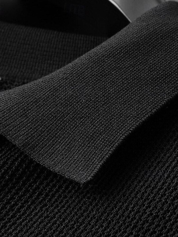 Callum | Caramel Textured Polo Shirt