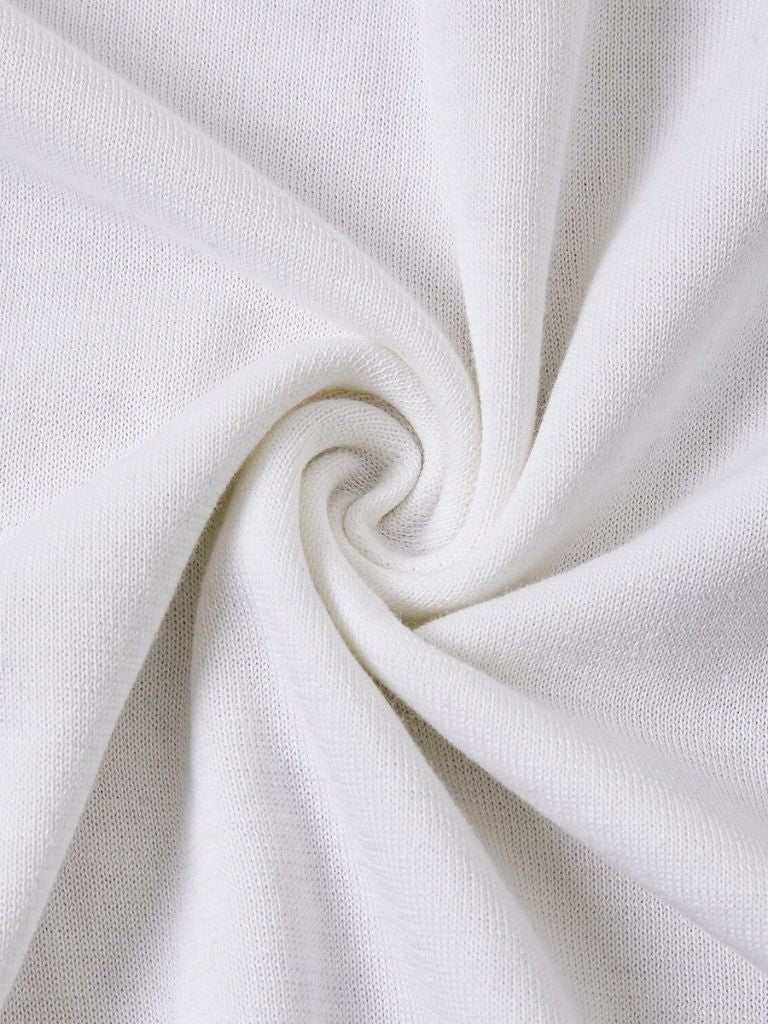 Clive | Men's Ivory Long Sleeve Polo