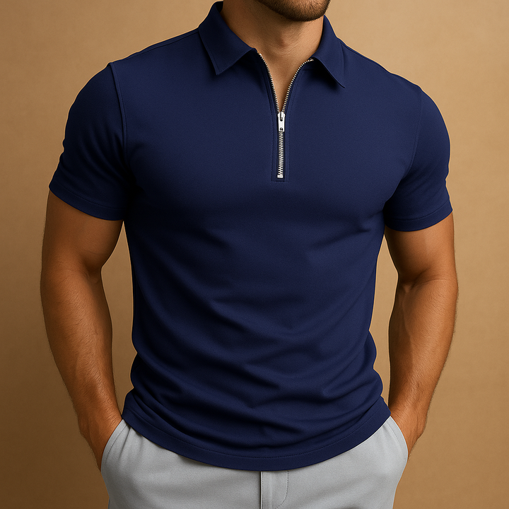 Hugo | Men Modern Polo with Zipper