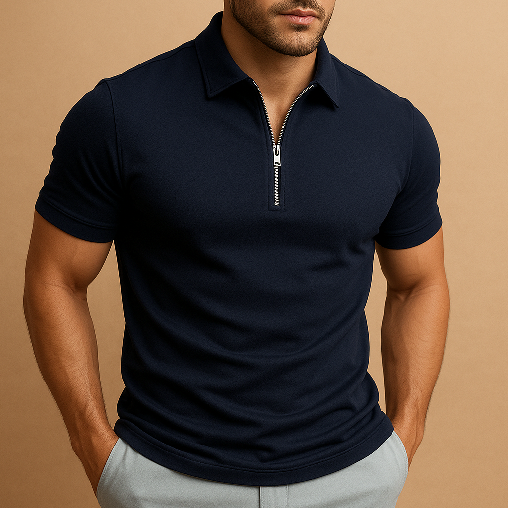 Hugo | Men Modern Polo with Zipper