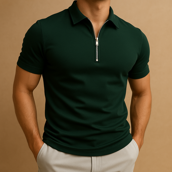 Hugo | Men Modern Polo with Zipper