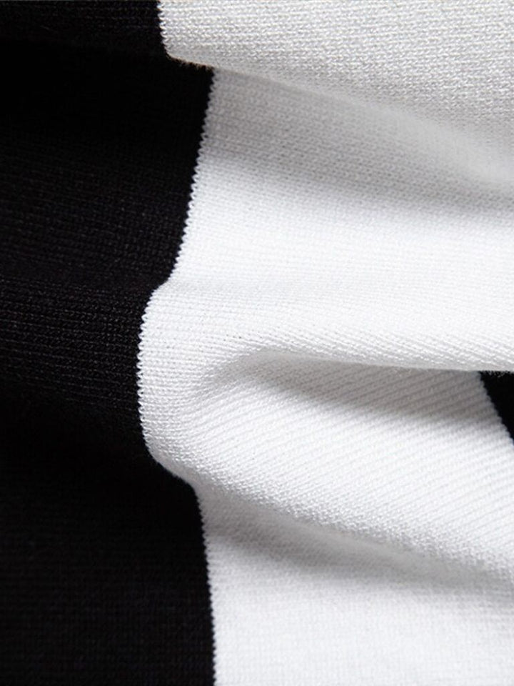 Miles | Men's Navy Stripe Polo Shirt