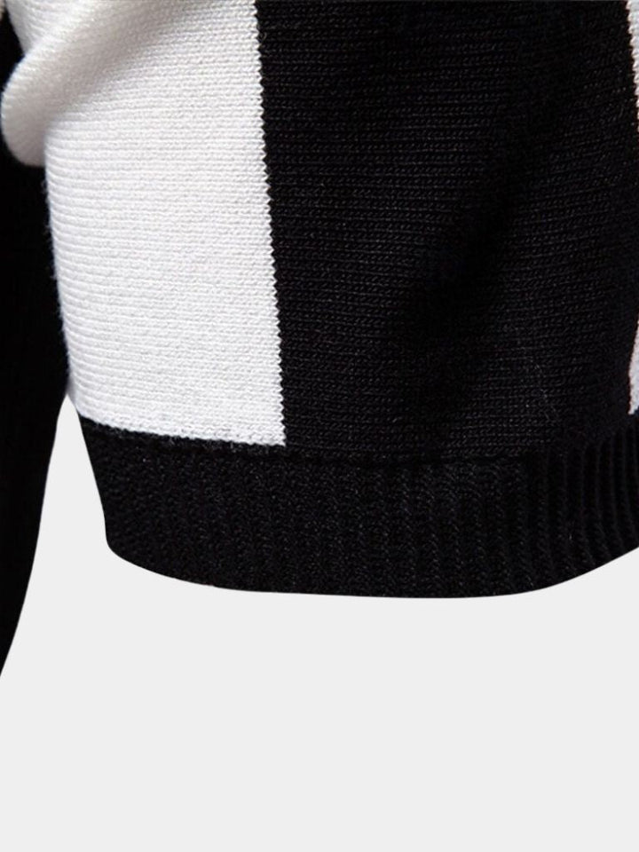 Miles | Men's Navy Stripe Polo Shirt