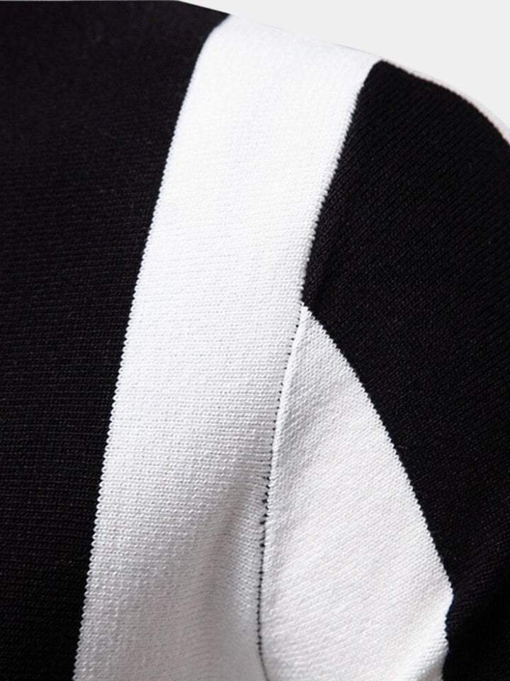 Miles | Men's Navy Stripe Polo Shirt