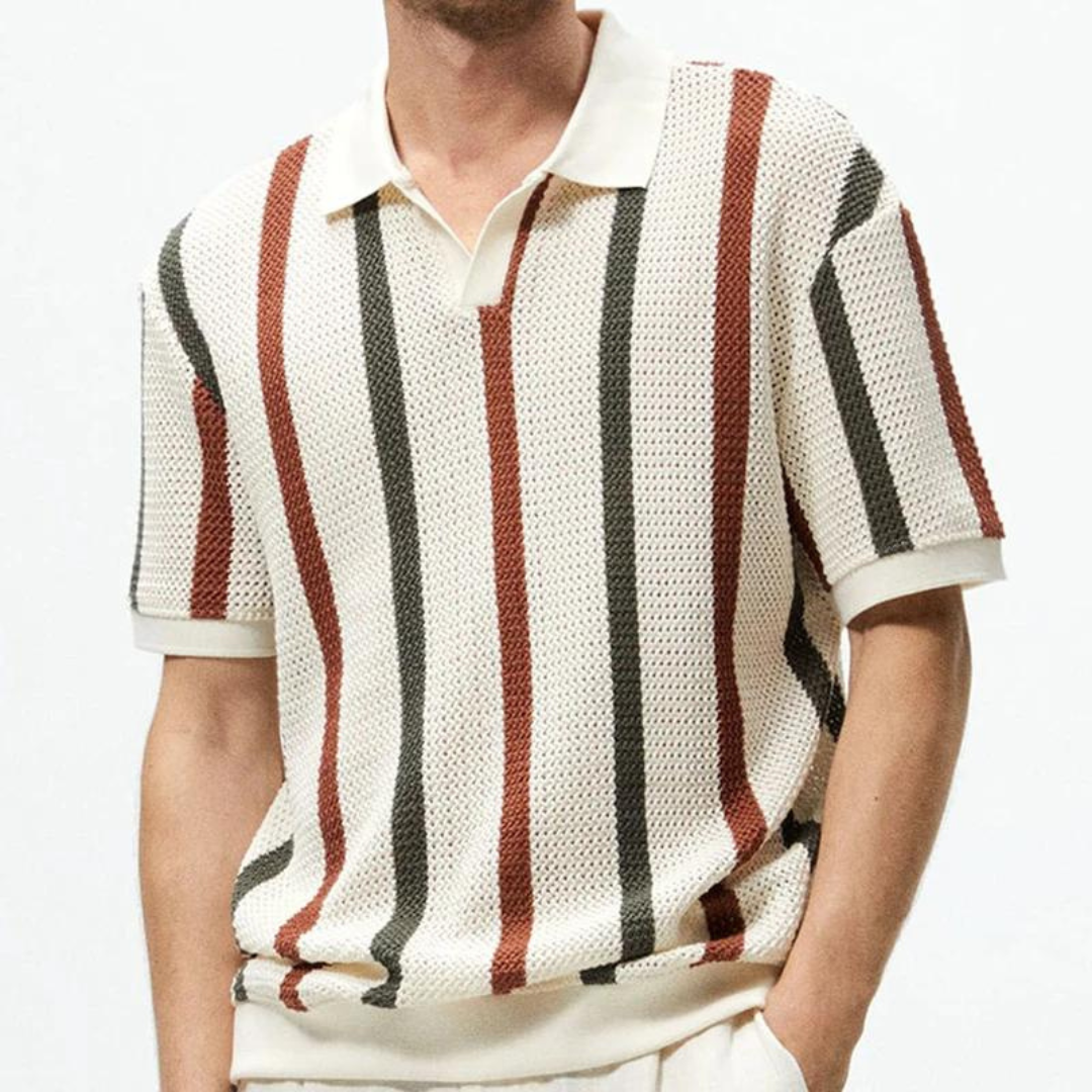 Miles | Men's Textured Knit Polo