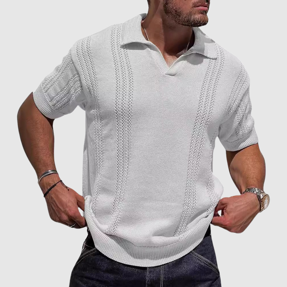 Elias | Men's Textured Summer Polo
