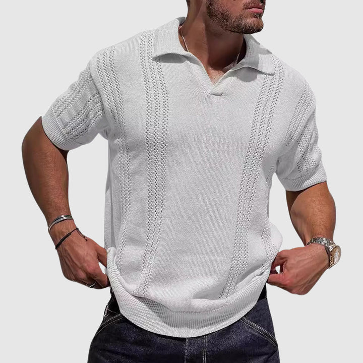 Elias | Men's Textured Summer Polo