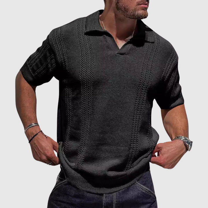 Elias | Men's Textured Summer Polo