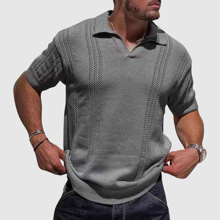 Elias | Men's Textured Summer Polo