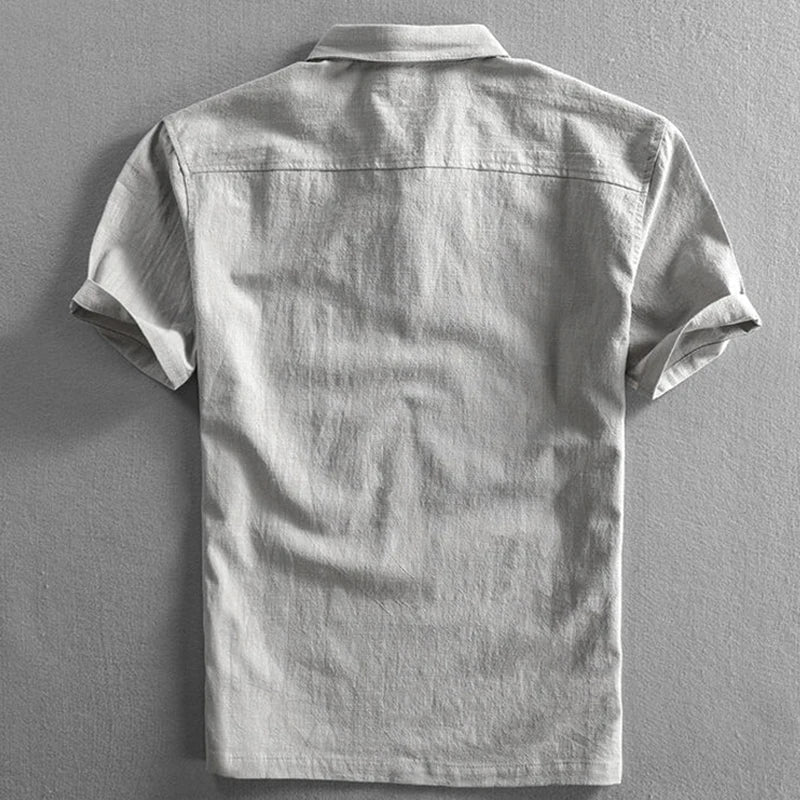Ice | Men's Linen-Cotton Polo Shirt